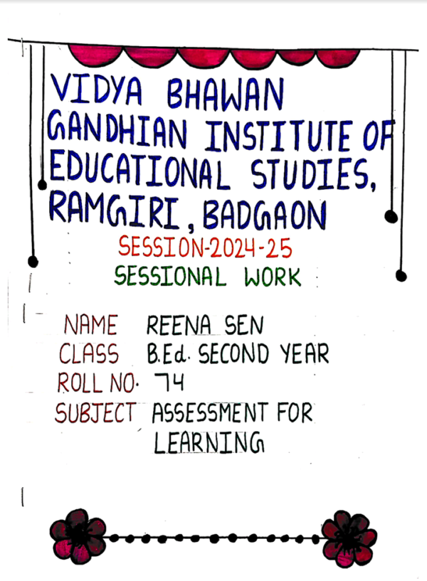 assessment for learning sessional pdf in english